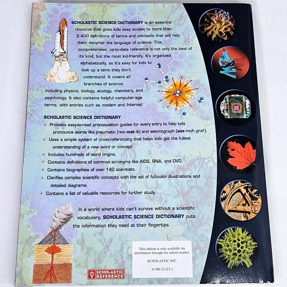 Scholastic Science Dictionary Melvin Berger Hannah Bonner STEM‎ Reference Book